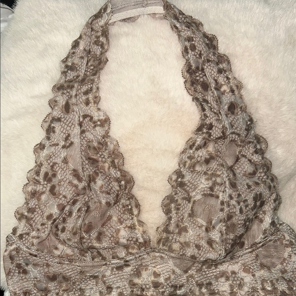 Free People Other - Free People Tan Lace Bralette